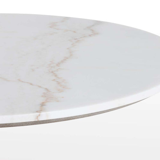 Four Hands - Powell Bistro Table - 42in - White Marble - CIMP-134C veiw 2