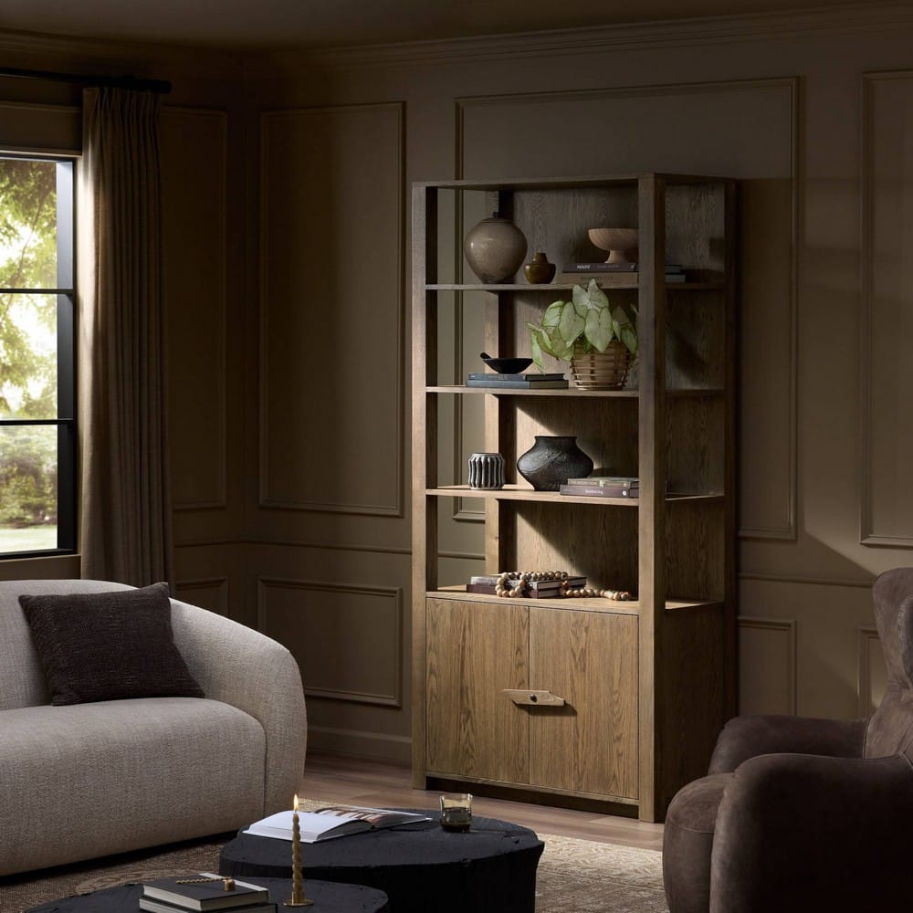 Four Hands - Prescott - Bedford Bookcase - Warm Natural Oak - 247875-002_CLOSEOUT view 10