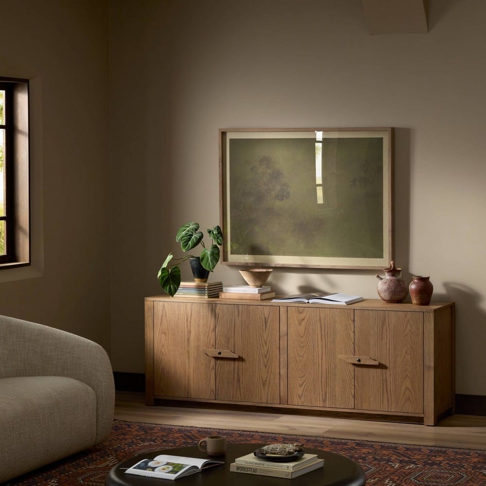 Four Hands - Prescott - Bedford Media Console - Warm Natural Oak Veneer - 247895-002_CLOSEOUT view 11
