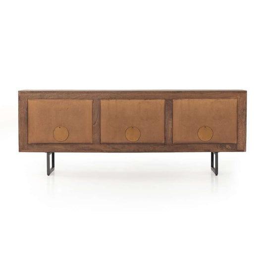 Four Hands - Prescott - Carmel Media Console-Brown Wash - 106682-005 veiw 2