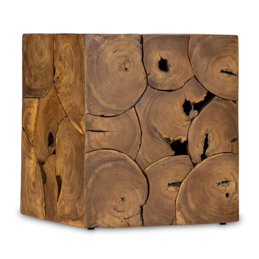 Four Hands - Providence - Tomlin Outdoor End Table-Teak Root - 233363-001 veiw 2