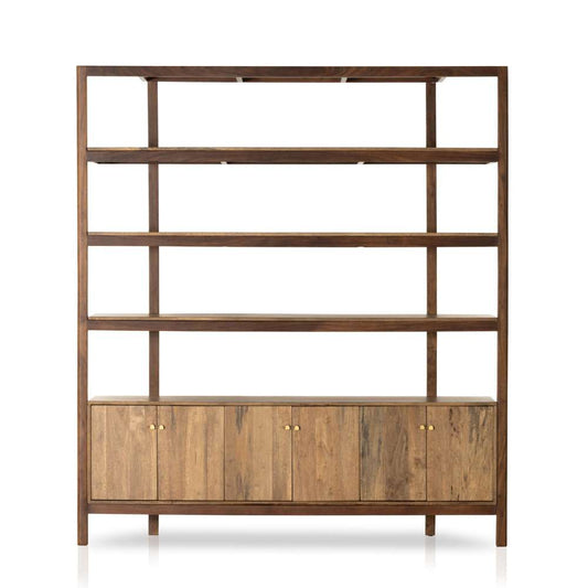 Four Hands - Reza Wide Bookcase - Toasted Acacia - 232355-001 veiw 2