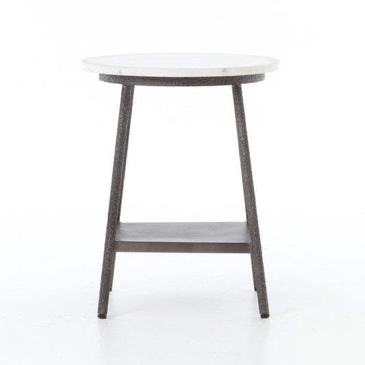 Four Hands - Rockwell - Lark Nightstand - Polished White Marble - 106705-003 veiw 2