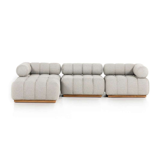 Four Hands - Roma Outdoor 3-Piece Sectional W/ Left Chaise - Faye Ash - 230026-001 veiw 2