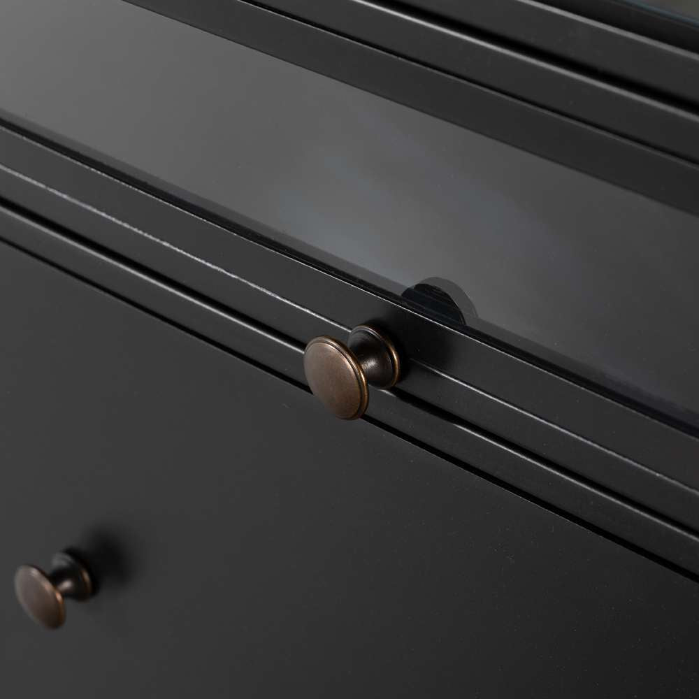 Four Hands - Shadow Box Executive Desk - Black - 224897-002 veiw 5