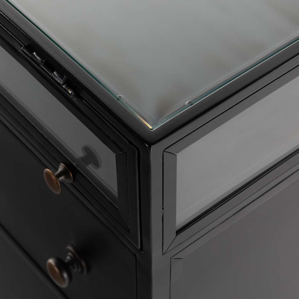 Four Hands - Shadow Box Nightstand - Black - 225135-002 veiw 5