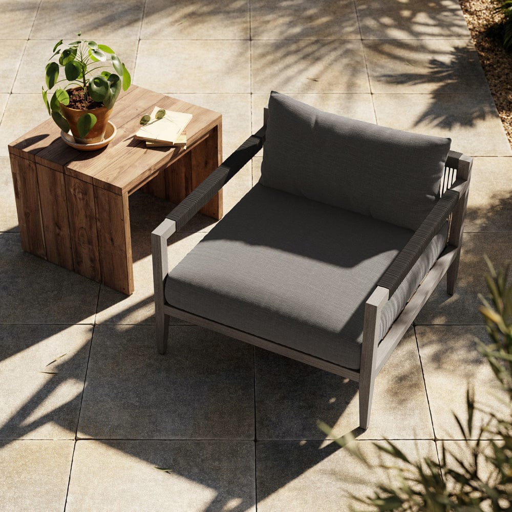 Four Hands - Sherwood Outdoor Chair, Weathered Grey - Venao Charcoal - JSOL-10001K-562 view 4