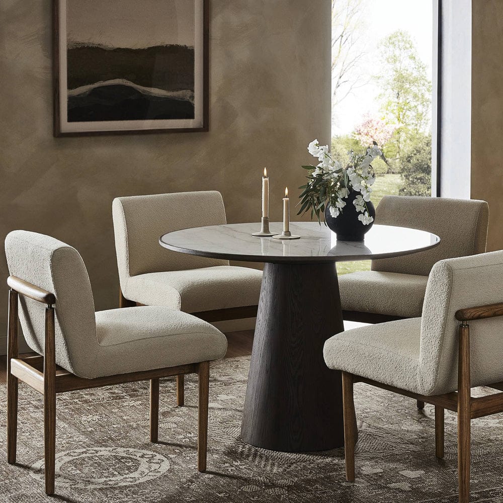 Four Hands - Skye Round Dining Table - White Marble - 246440-001 view 4