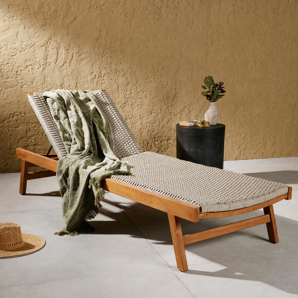 Four Hands - Solano - Delano Outdoor Chaise - Ivory Rope - 226919-003 veiw 11
