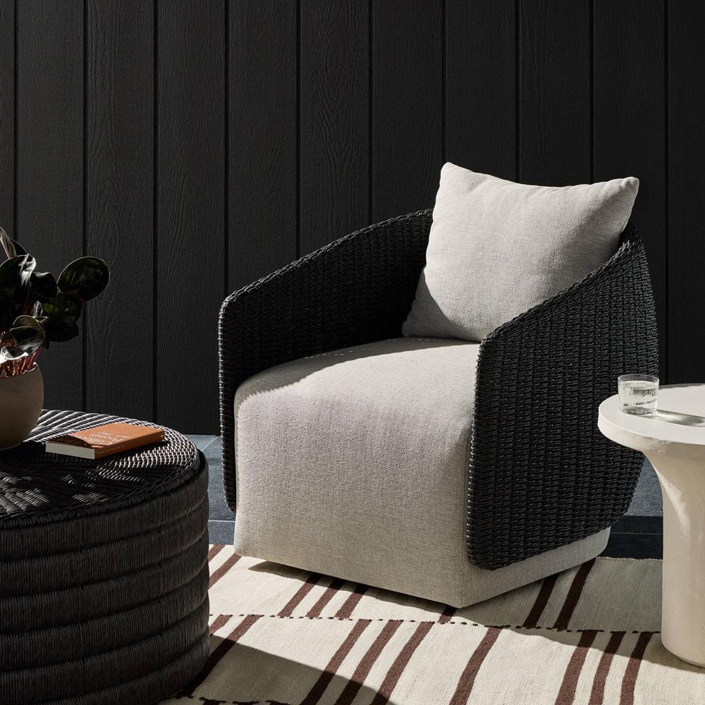 Four Hands - Solano - Maven Outdoor Swivel Chair - Alessi Slate - 235137-003 veiw 11