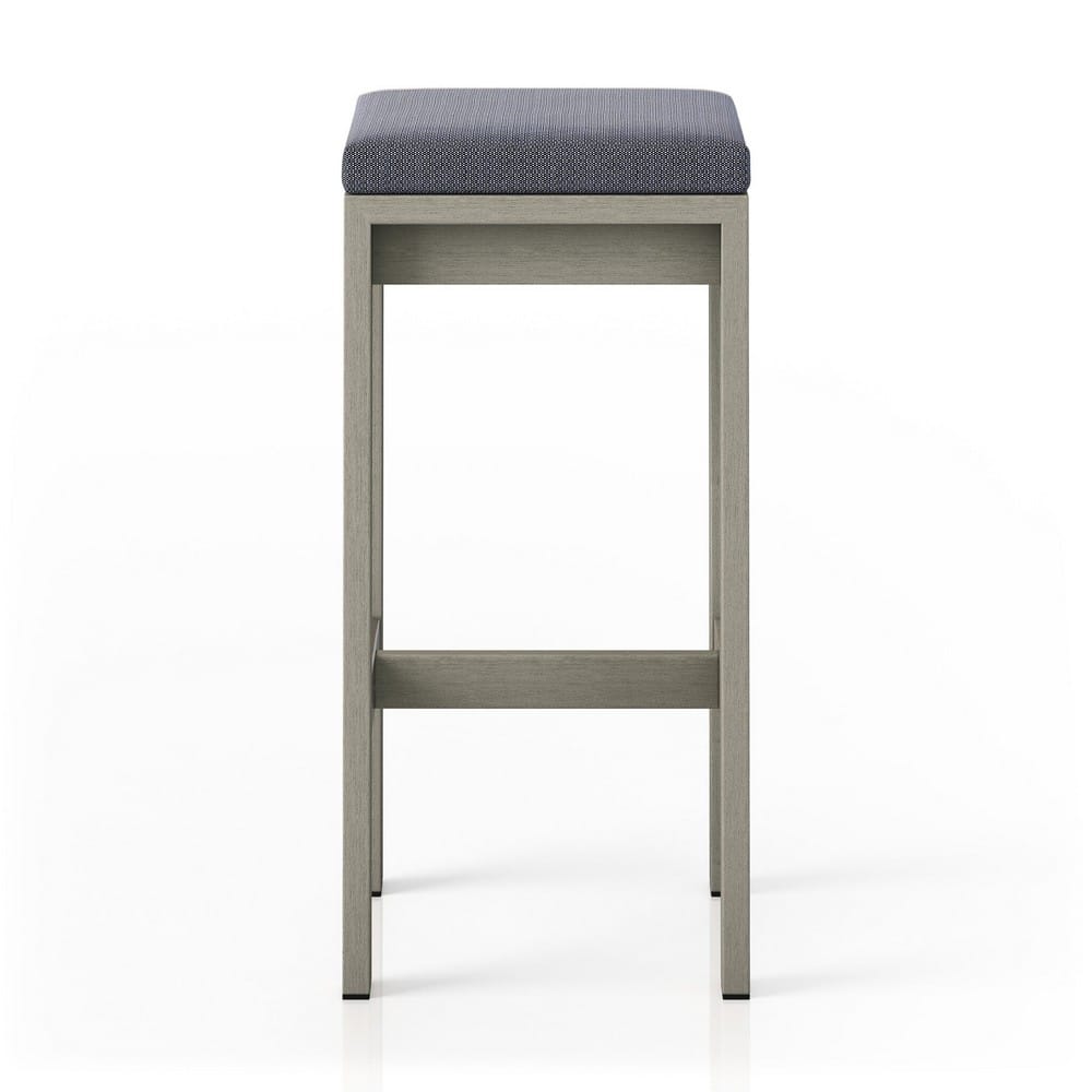 Four Hands - Solano - Monterey Bar + Counter Stool, Weathered Grey - Faye Navy - 227507-014_CLOSEOUT view 3
