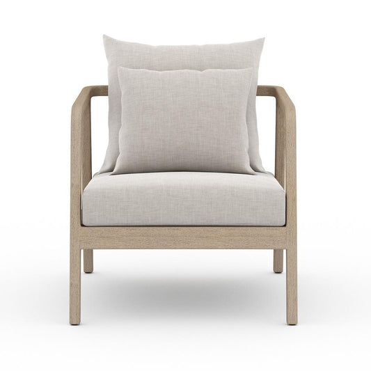 Four Hands - Solano - Numa Outdoor Chair - Washed Brown - Venao Grey - 223202-002 veiw 2