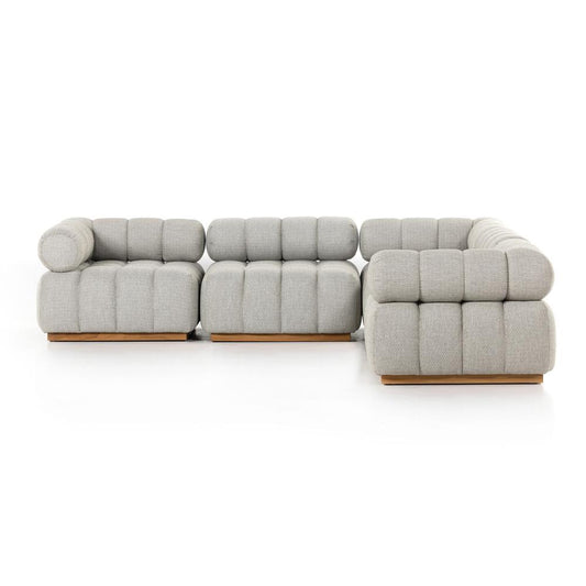 Four Hands - Solano - Roma Outdoor 5-Piece Sectional - Faye Ash - 230028-001 veiw 2