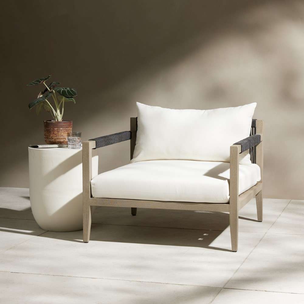 Four Hands - Solano Sherwood Outdoor Chair-Weathered Grey -223203-020 veiw 6