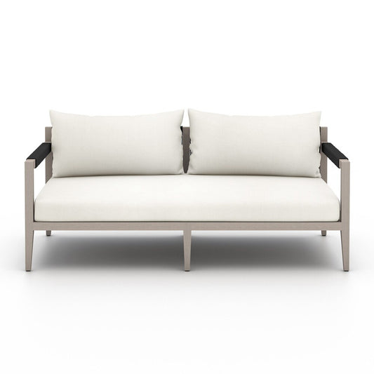 Four Hands - Solano - Sherwood Outdoor Sofa, Weathered Grey - Venao Ivory - 223329-020 veiw 2