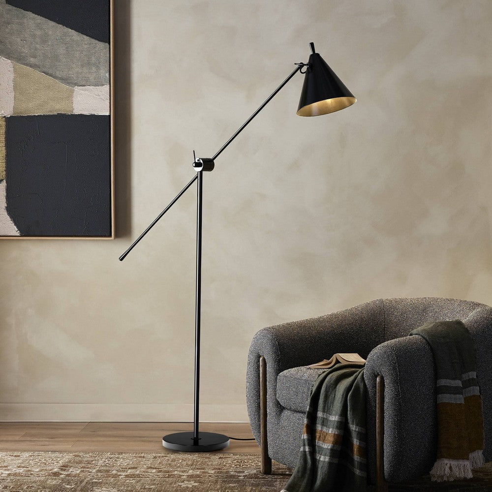 Four Hands - Stockton - Watkins Floor Lamp - Jet Black - 238889-005_CLOSEOUT view 12
