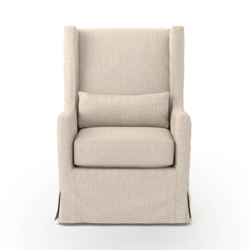 Four Hands - Swivel Wing Chair - Jette Linen - 106152-007 veiw 5