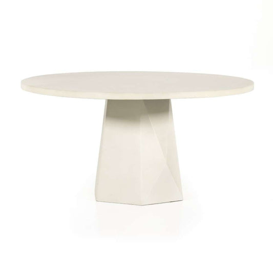 Four Hands - Thayer Bowman Outdoor Dining Table-60-White -105446-006 veiw 2