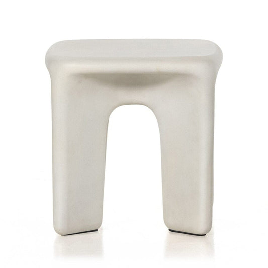 Four Hands - Thayer - Dante End Table - White Concrete - 224153-001 veiw 2