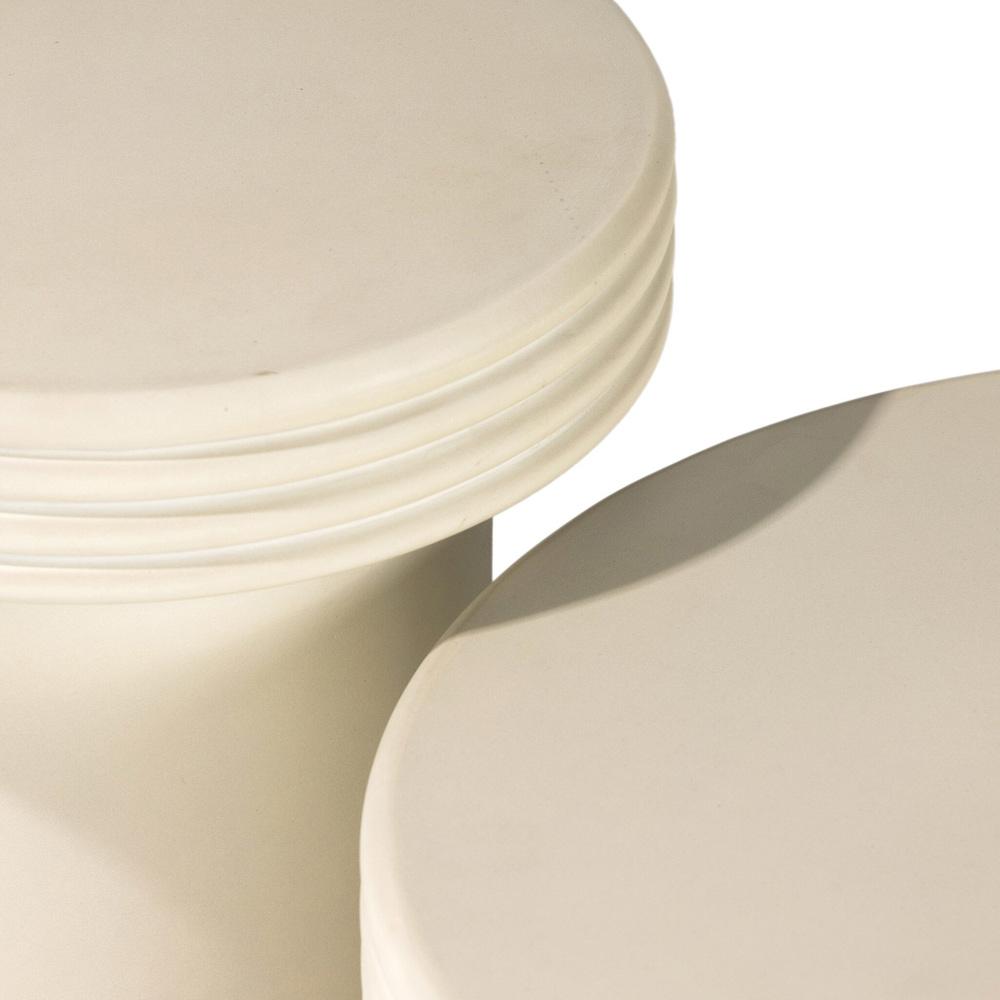 Four Hands - Thayer - Grecia Outdoor End Table Set - White Concrete - 237252-001 veiw 5