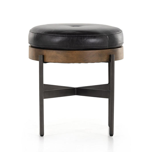 Four Hands - Townsend - Edwyn Accent Stool - Sonoma Black - 224314-002 veiw 2