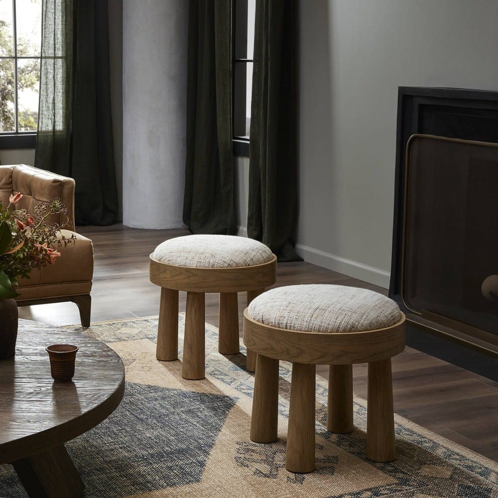 Four Hands - Townsend - Louise Accent Stool - Ostend Natural - 241017-001_CLOSEOUT view 8