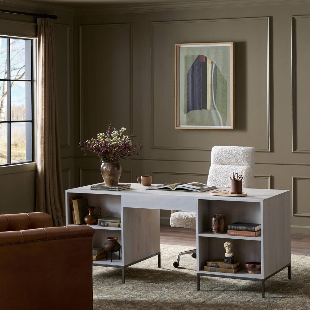 Four Hands - Trey Executive Desk - Dove Poplar - 223816-003 veiw 6