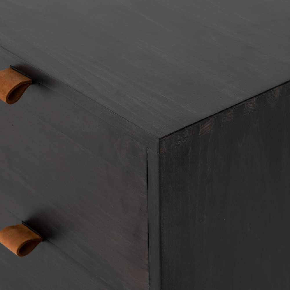 Four Hands - Trey Media Console - Black Wash Poplar - UFUL-031A veiw 5