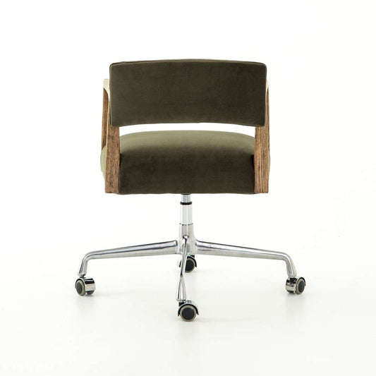 Four Hands - Tyler Desk Chair - Modern Velvet Loden - 105588-010 veiw 2