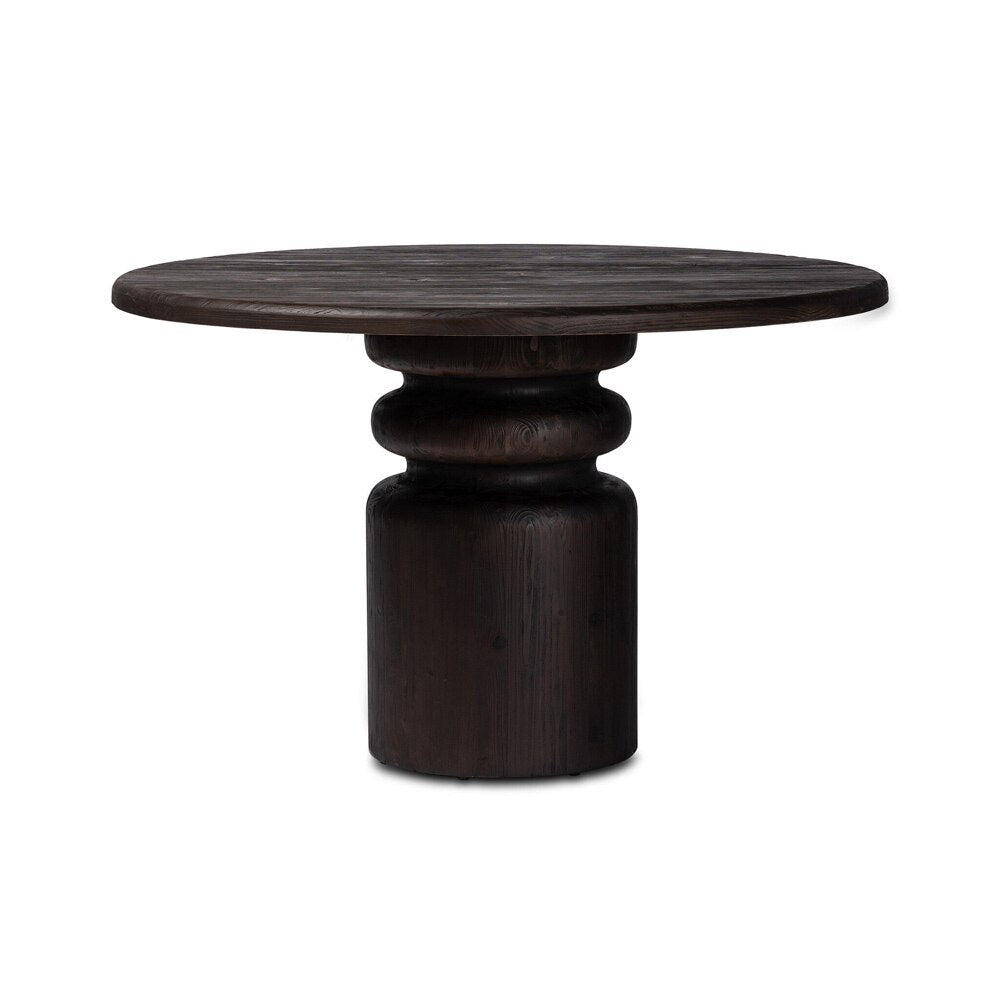 Four Hands - Wells - Kerrville Round Dining Table - Burnt Pine - 236115-001 veiw 3