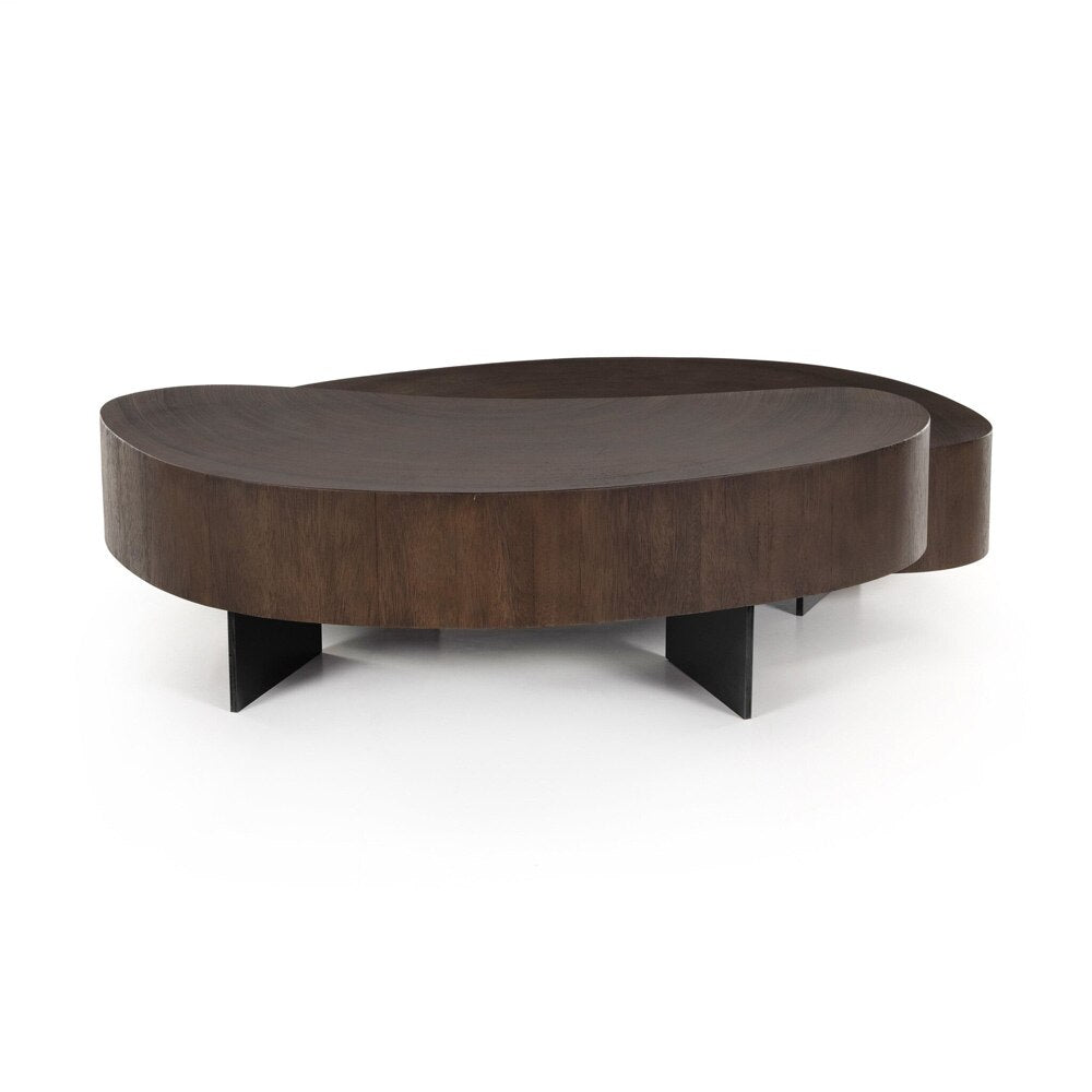 Four Hands - Wesson - Avett Coffee Table Set - Smoked Guanacaste Oyster - 223615-002 veiw 5