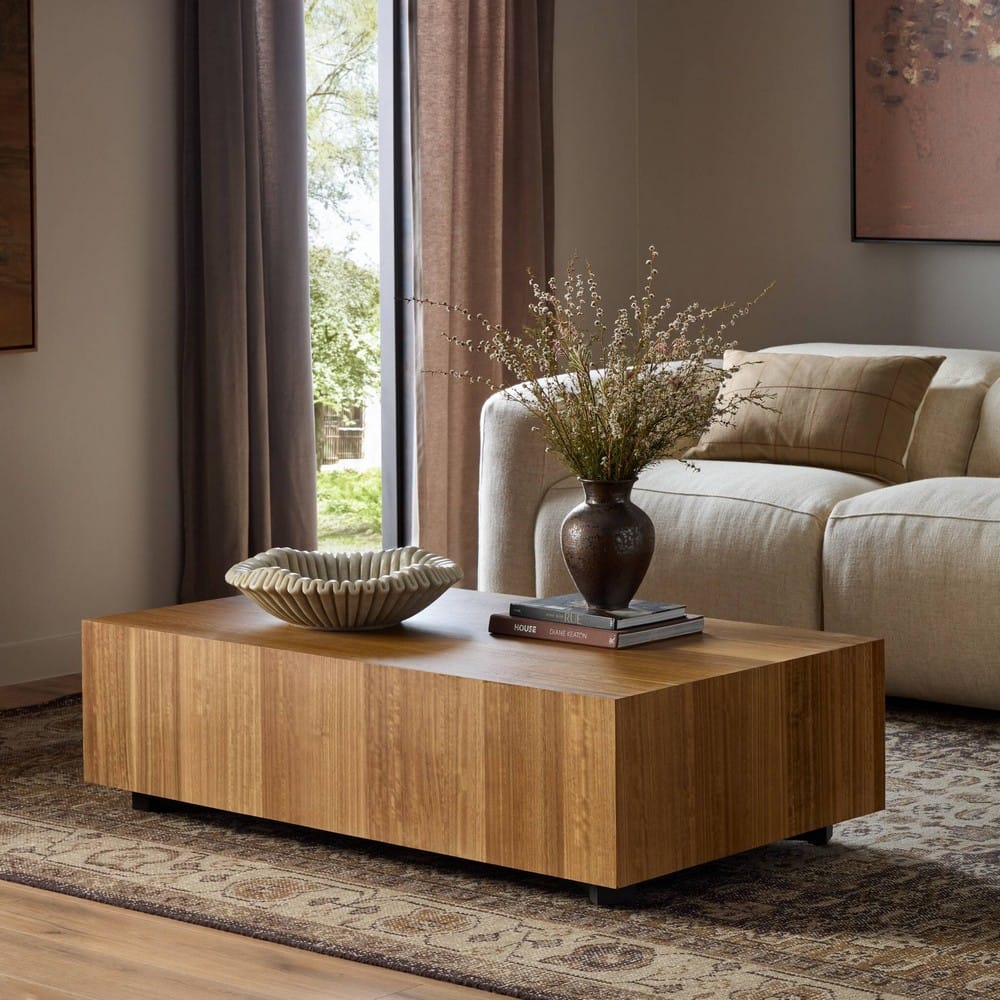 Four Hands - Wesson - Hudson Rectangle Coffee Table - Spalted Primavera - 227798-004_CLOSEOUT view 11