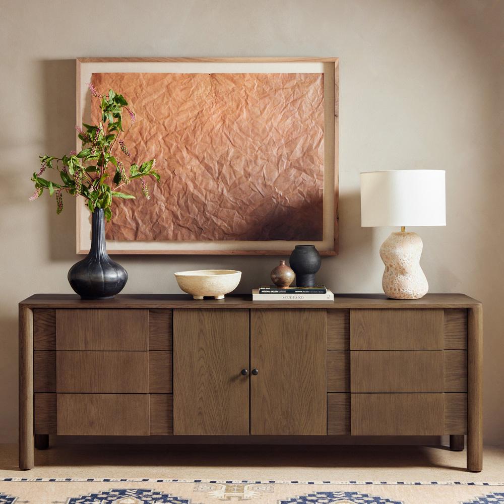 Four Hands - Westgate - Pollard Media Console - Tan Oak Veneer - 234976-002 veiw 4