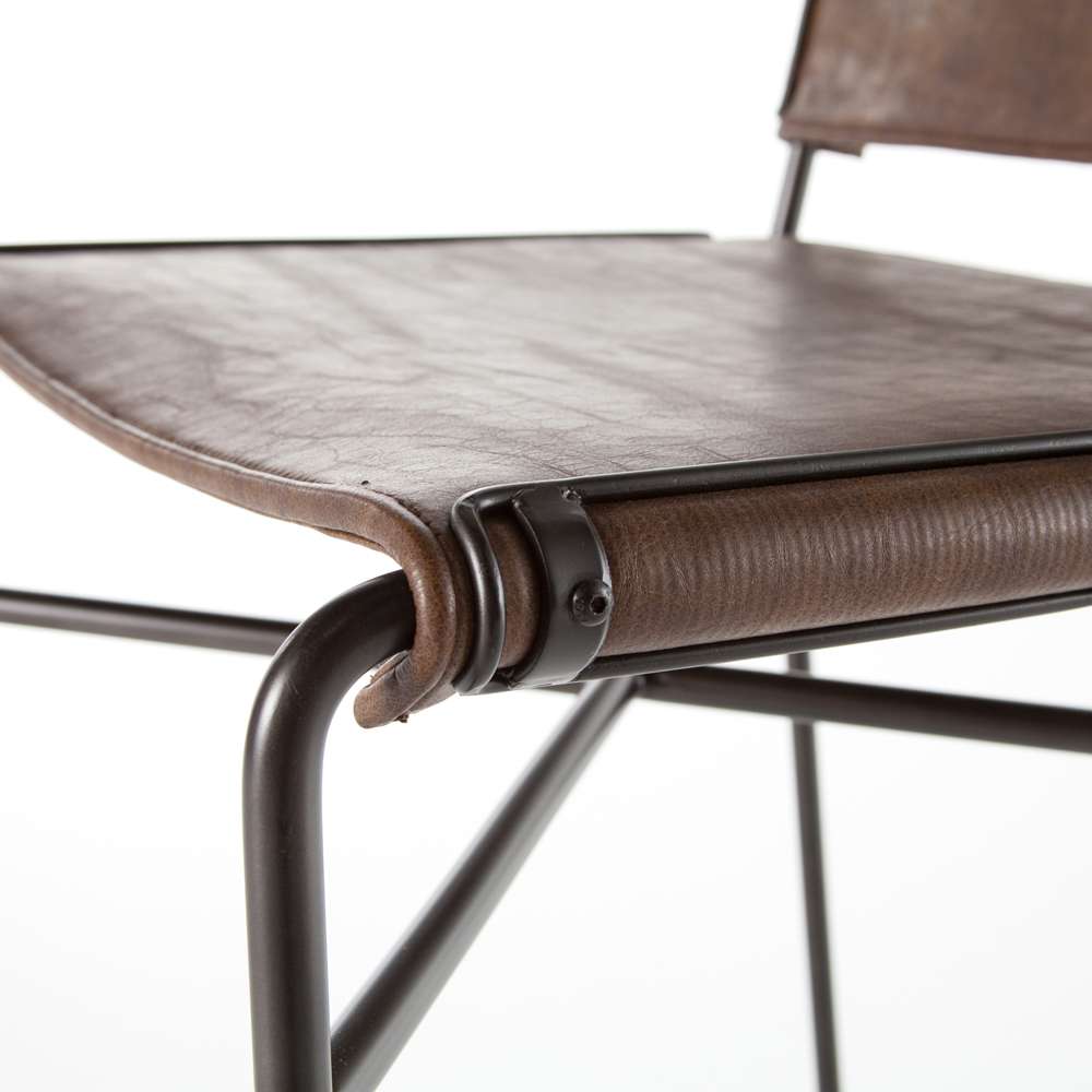 Four Hands - Wharton Bar Stool - Distressed Brown - 105861-019 veiw 7