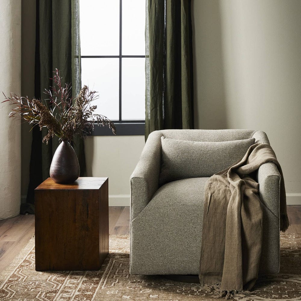Four Hands - York Swivel Chair - Weslie Feather - 105964-026 view 4