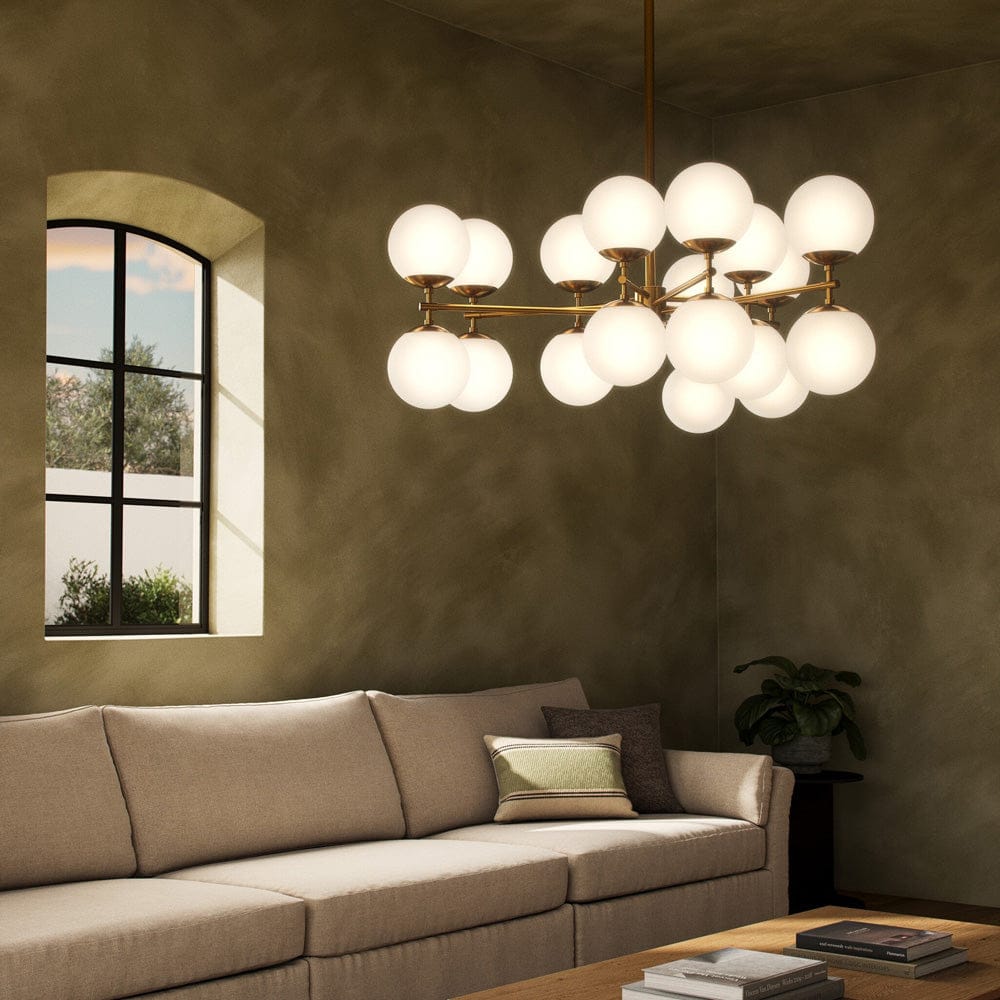 Four Hands - Zodiac Chandelier - Burnished Brass - 245024-001 view 4