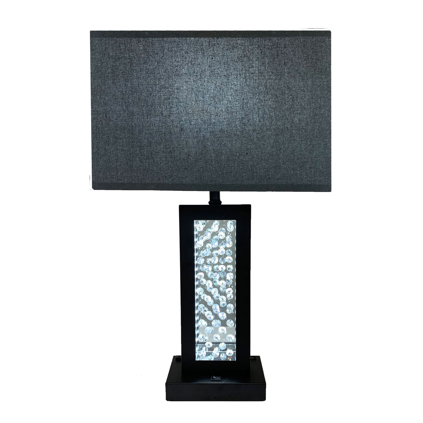 Furniture of America - Abbi Table Lamp in Black - L76389BK View 3