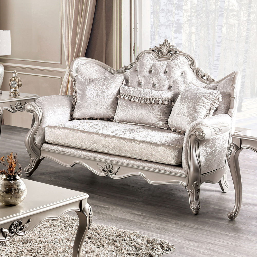 Furniture of America - Acapulco Loveseat in Off-White - FM65001WH-LV View 1