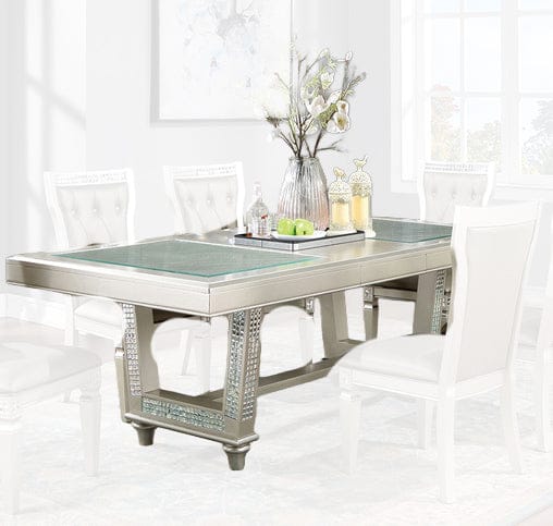 Furniture of America - Adelina Dining Table in Champagne - CM3158T-TABLE View 2