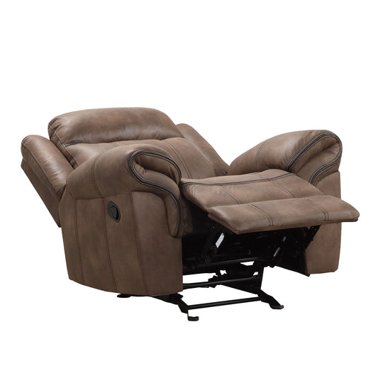 Furniture of America - Agata Glider Recliner in Brown - NX6001BR-CH View 2