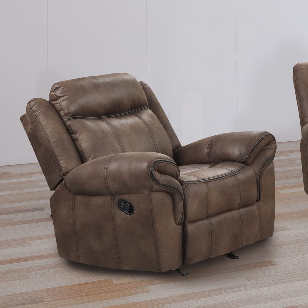 Furniture of America - Agata Glider Recliner in Brown - NX6001BR-CH View 3