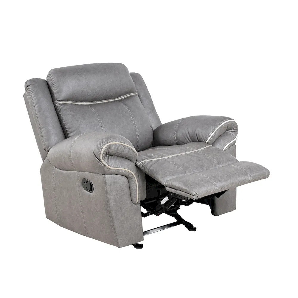Furniture of America - Agata - Glider Recliner - Warm Gray - NX6001WG-CH view 3