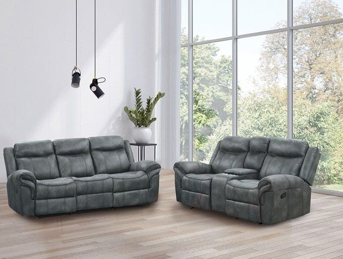 Furniture of America - Agata Sofa + Loveseat in Dark Gray - NX6001DG-2PC View 1