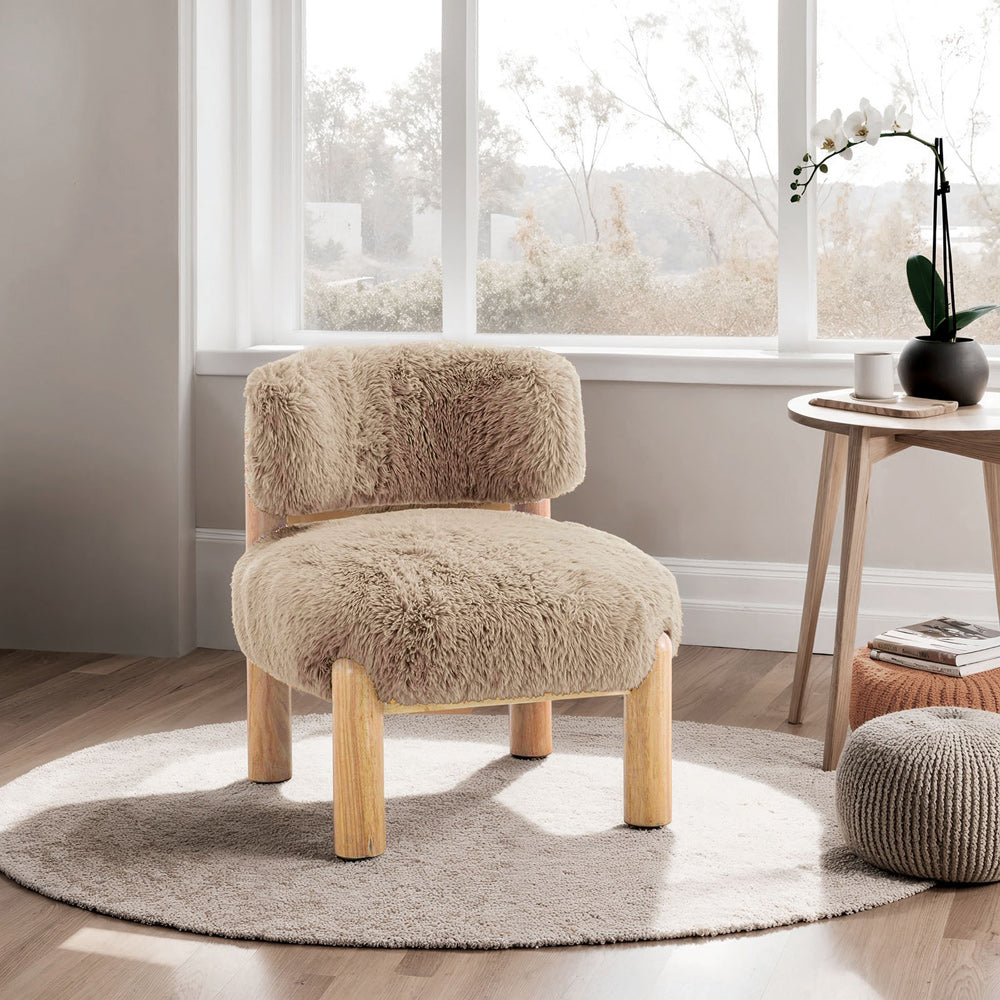 Furniture of America - Alcoba Accent Chair in Mushroom - FM-AC8019LB View 1