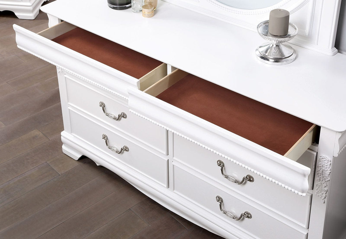 Furniture of America - Alecia Dresser in White - CM7458WH-D View 2