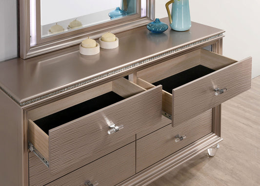 Furniture of America - Allie Dresser in Rose Gold - CM7901RG-D View 2