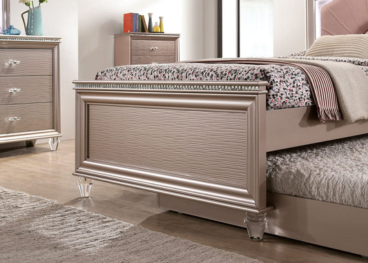 Furniture of America - Allie Twin Bed in Rose Gold - CM7901RG-T-BED View 2