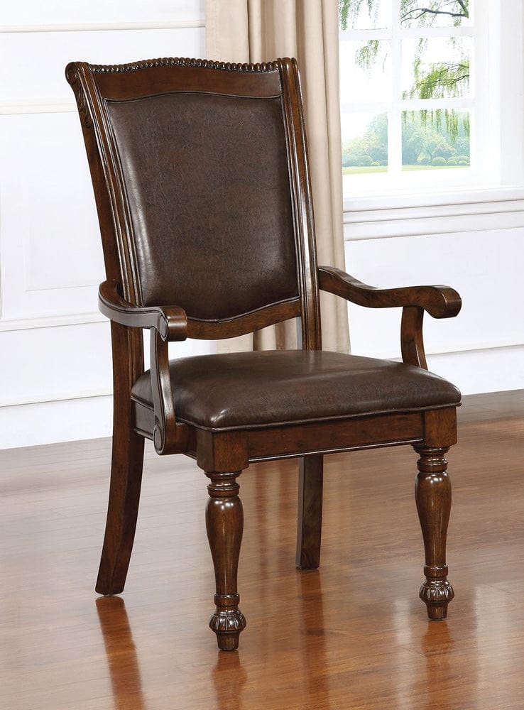 Furniture of America - Alpena Arm Chair Set of 2 in Brown Cherry/Espresso - CM3350AC-2PK View 1