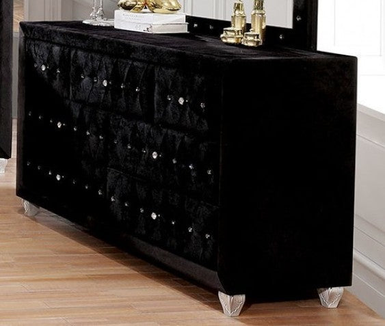 Furniture of America - Alzire Dresser in Black - FM7150BK-D
