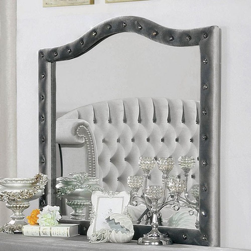 Furniture of America - Alzire Mirror in Gray - FM7150GY-M